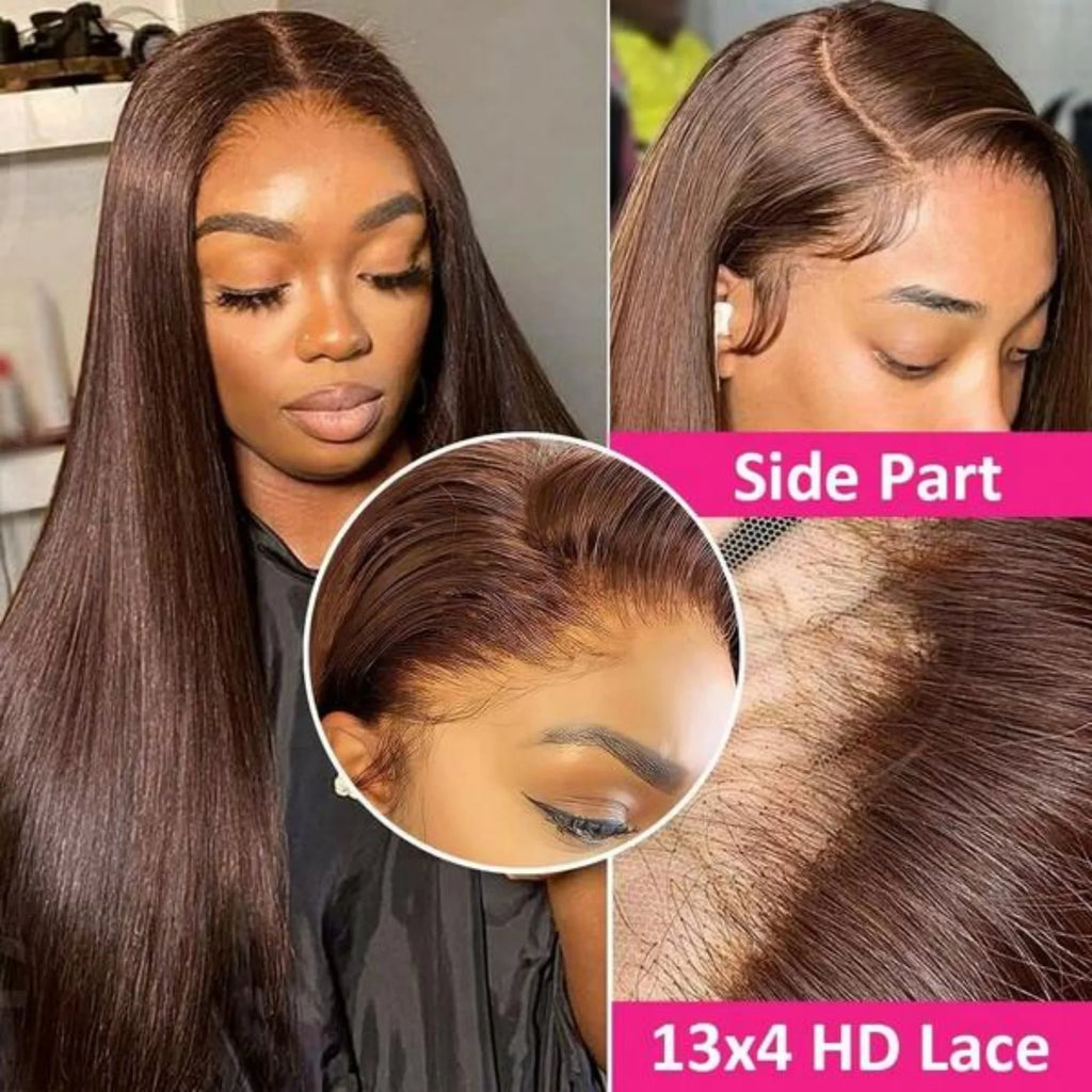 Elegant Chocolate Brown Lace Wig