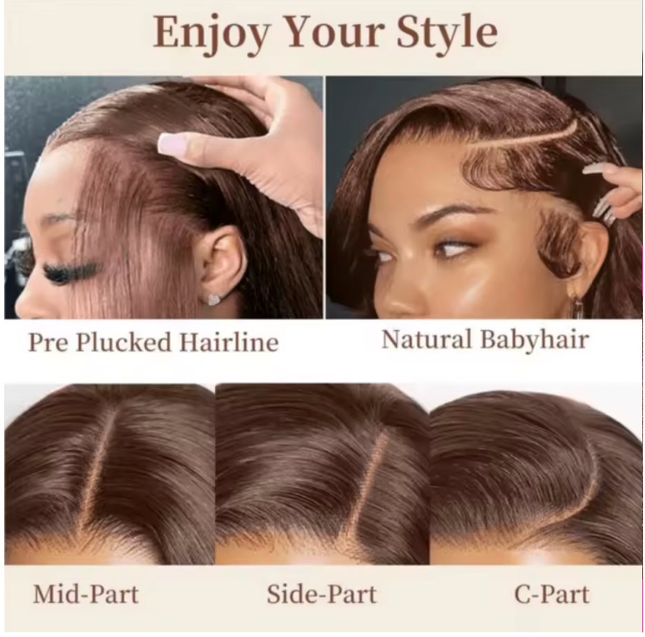 Straight Lace Front Wigs Human Hair